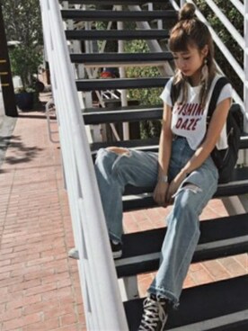 kina igarashiさん（レディース・161cm）の夏コーディネート