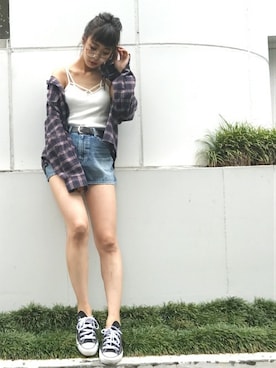 kina igarashiさん（レディース・161cm）の夏コーディネート