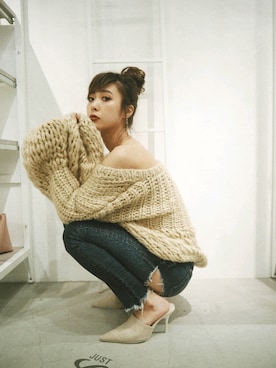 kina igarashiさん（レディース・162cm）の冬コーディネート