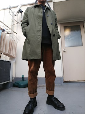 「HARE」｜「アイテム（モカシン/デッキシューズ）」を使った、norinoriさん（メンズ・165cm）の秋コーディネート