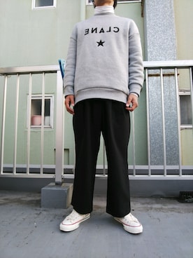 「CONVERSE TOKYO（コンバーストウキョウ）のアイテム（スウェット）」を使った、norinoriさん（メンズ・165cm）の秋コーディネート