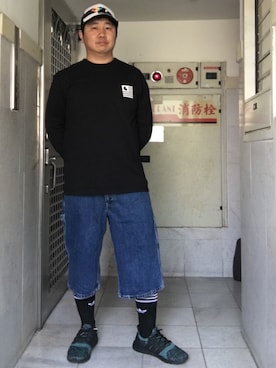 「Quiksilver（クイックシルバー）のアイテム（帽子）」を使った、IANさん（メンズ・174cm）の春コーディネート