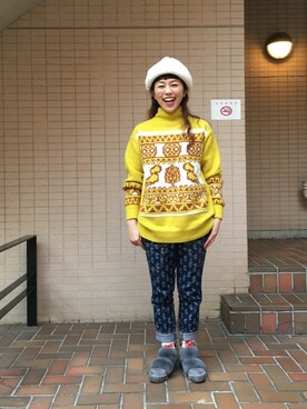 ドラミさん(レディース・152cm)の冬コーディネート