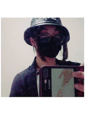 「DOPE（ドープ）のアイテム（帽子）」を使った、低壓是勇者さん（レディース・168cm）の夏コーディネート