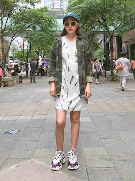 「iohll（iohll）のアイテム」を使った、156さん（レディース・156cm）の夏コーディネート