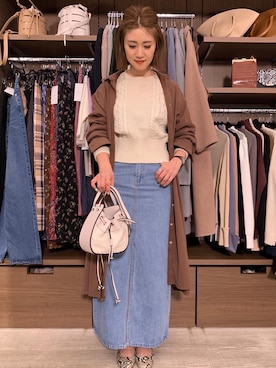 「fifth（フィフス）のアイテム（バッグ）」を使った、ふじこさん（レディース・168cm）の冬コーディネート