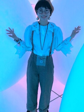 「SM2（エスエムツー）のアイテム（ハンチング/ベレー帽）」を使った、Mirryさん（レディース・153cm）の秋コーディネート