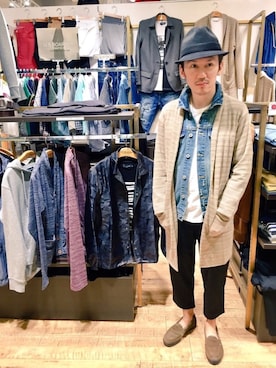 「大阪」｜「アイテム（ナイロンジャケット）」を使った、USboarder matsushitaさん（メンズ・168cm）の秋コーディネート