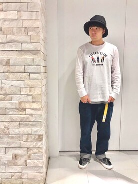 「U.S.BORDER」｜USboarder matsushitaさん（メンズ・167cm）の秋コーディネート