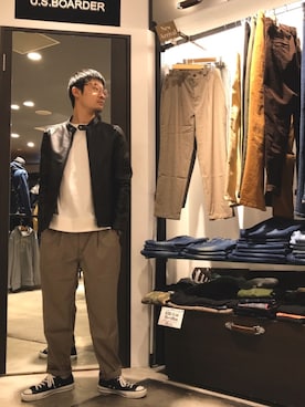 「U.S.BORDER」｜USboarder matsushitaさん（メンズ・172cm）の春コーディネート