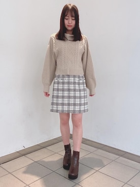 「MAJESTIC LEGON（マジェスティックレゴン）のアイテム（ステンカラーコート）」を使った、cocoさん（レディース・155cm）の秋コーディネート