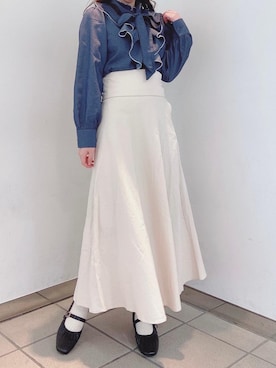 「でにむ」｜「アイテム（パンプス）」を使った、cocoさん（レディース・155cm）の春コーディネート