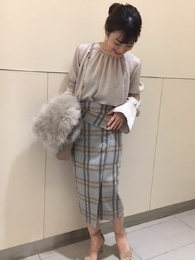 美品♥️KARL DONOGHUE♥️カールドノヒュー レザーストール ショール Karl Donoghue（カール ドナヒュー）の「KARL DONOGHUE(カールド