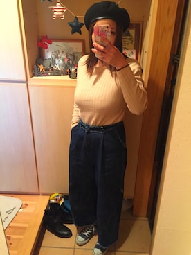 「elvence（エルベンス）のアイテム」を使った、YU-MIさん（レディース・160cm）の冬コーディネート