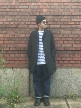 「TEATORA（テアトラ）のアイテム（ジャケット/アウター）」を使った、ナカムさん（メンズ・167cm）の秋コーディネート