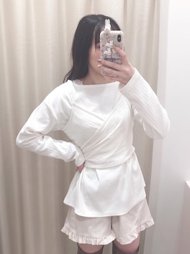 「one after another NICE CLAUP（ワンアフターアナザーナイスクラップ）のアイテム（アンサンブル）」を使った、saeさん（レディース・159cm）の冬コーディネート