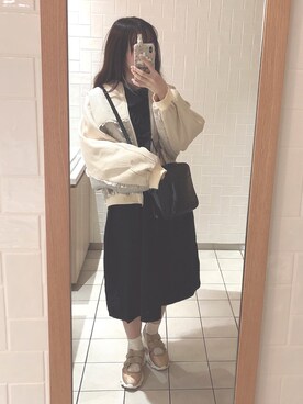 「グリッター」｜「アイテム（その他シューズ）」を使った、saeさん（レディース・159cm）の春コーディネート