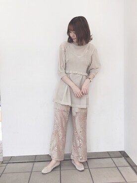 saeさん（レディース・159cm）の夏コーディネート