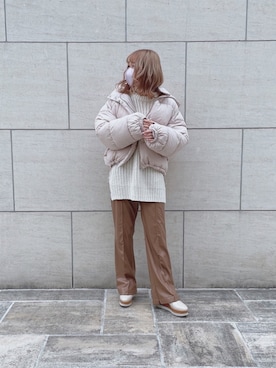 saeさん（レディース・159cm）の冬コーディネート