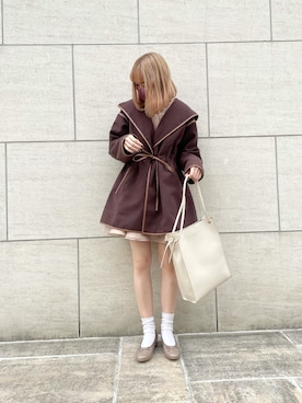 saeさん（レディース・159cm）の冬コーディネート