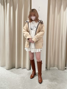 saeさん（レディース・159cm）の冬コーディネート