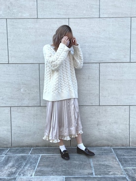 saeさん（レディース・159cm）の冬コーディネート