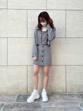 saeさん（レディース・159cm）の冬コーディネート