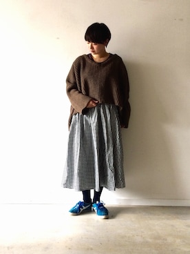 「ichi（イチ）のアイテム」を使った、okunoさん（レディース・160cm）の冬コーディネート