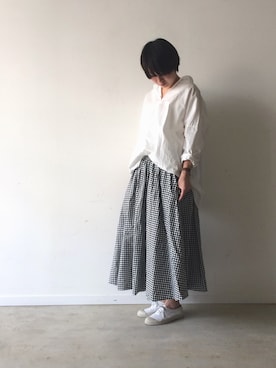 「ichi（イチ）のアイテム」を使った、okunoさん（レディース・160cm）の冬コーディネート