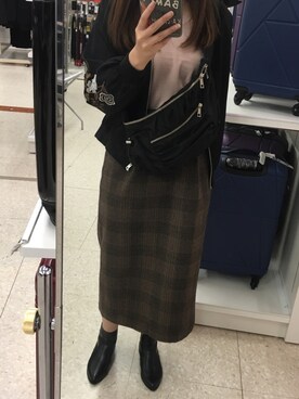 「wearhalloween2017」｜「アイテム（ブルゾン）」を使った、aichinさん（レディース・165cm）の秋コーディネート
