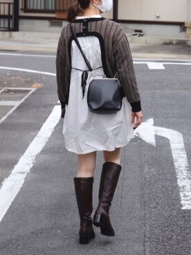 「___mbrrのアイテム（その他、その他）」を使った、RURIさん（レディース・169cm）の秋コーディネート
