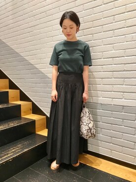 山中 久未さん(レディース・157cm)の夏コーディネート