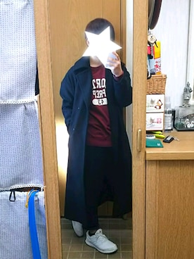 「unrelaxing（アンリラクシング）のアイテム（ピーコート）」を使った、まいさん（メンズ・169cm）の冬コーディネート