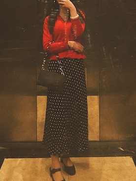 「BYFAR（バイファー）のアイテム」を使った、玉蘭さん（レディース・162cm）の秋コーディネート