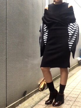 「Import & Select（インポートアンドセレクト）のアイテム（ワンピース/ドレス）」を使った、suga_さん（レディース・159cm）の冬コーディネート