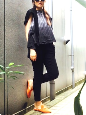 「muse muse（ミューズミューズ）のアイテム」を使った、suga_さん（レディース・159cm）の春コーディネート