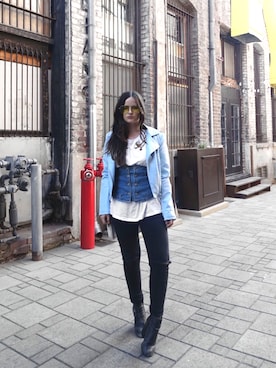「corset」｜ANDA BREAさん（レディース・155cm）の春コーディネート