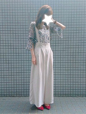 「レプシィム(LEPSIM)」｜「アイテム（オールインワン・サロペット）」を使った、cheeeese12さん（レディース・164cm）の春コーディネート
