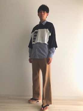 「19ss」｜しゅんぺいさん（メンズ・175cm）の夏コーディネート