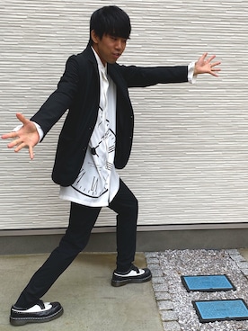 「rovtski」｜「アイテム（その他シューズ）」を使った、しゅんぺいさん（メンズ・175cm）の秋コーディネート
