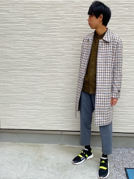 「アイテム（ステンカラーコート）」を使った、しゅんぺいさん（メンズ・175cm・20代）の冬コーディネート