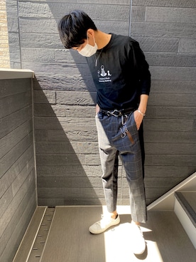 「juha」｜「アイテム（アクセサリー）」を使った、しゅんぺいさん（メンズ・175cm）の春コーディネート