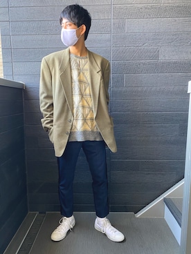 「juha」｜「アイテム（ジャケット/アウター）」を使った、しゅんぺいさん（メンズ・175cm）の春コーディネート