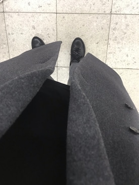 「アイテム（ソックス/靴下、ブラウン系）」を使った、hさん（メンズ・177cm）の冬コーディネート