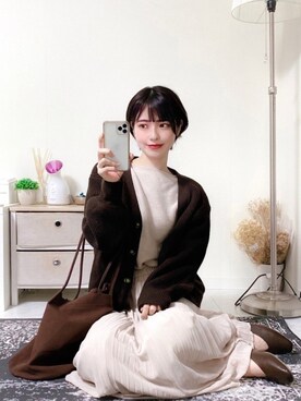 「salut!（サリュ!）のアイテム（バッグ）」を使った、tamaさん（レディース・161cm）の秋コーディネート