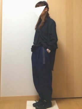 「studio CLIP（スタディオクリップ）のアイテム（チュニック）」を使った、maruさん（レディース・157cm）の春コーディネート