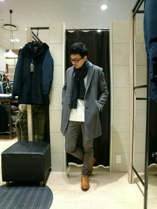 Kob Da Na Vie ルクアイーレ High Streetのチェスターコートを使ったコーディネート Wear