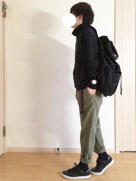 「AKM（エイケイエム）のアイテム（アナログ腕時計）」を使った、namekujiさん（メンズ・167cm）の春コーディネート