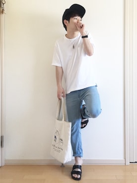 「アイテム（雑誌、シルバー系）」を使った、namekujiさん（メンズ・167cm）の春コーディネート
