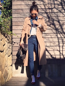 うえむら あやのさん（レディース・165cm）の冬コーディネート